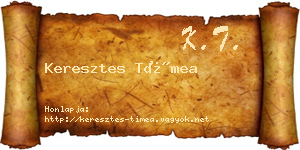 Keresztes Tímea névjegykártya